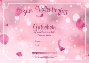 Valentintag Gutschein für Reiter 1