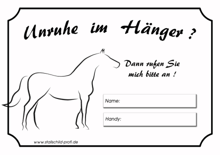 Ein Bild eines Pferdes mit den Worten „hunne im hanger“.