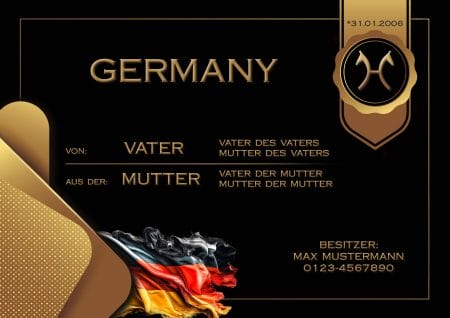 Boxenschild fürs Pferd Reiter Germany gestalten lassen